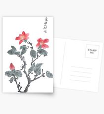 red flowers Postcards