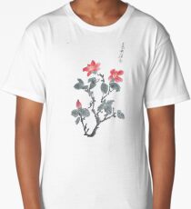 red flowers Long T-Shirt