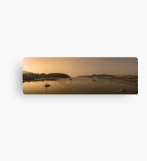 Conwy Harbour panorama Canvas Print
