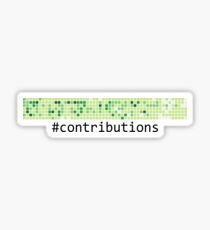 Github Logo: Contributions Sticker