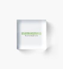 Github Logo: Contributions Acrylic Block