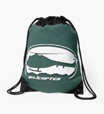 Helicopter - Helicopter Drawstring Bag
