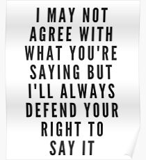Defend Your Right to Free Speech 2 Poster