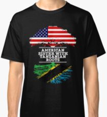 American Sister With Tanzanian Roots - Gift For Tanzanian Sister From Brother Or Sister Classic T-Shirt
