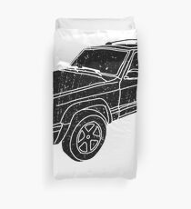 Jeep Cherokee - Black Duvet Cover