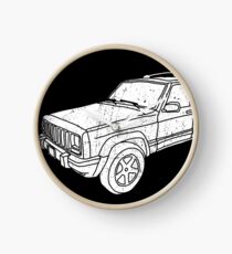 Jeep Cherokee - White Clock