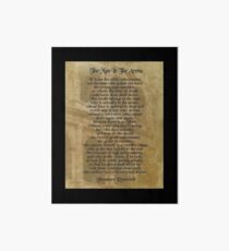 "The man in the arena" Theodore Roosevelt Art Board