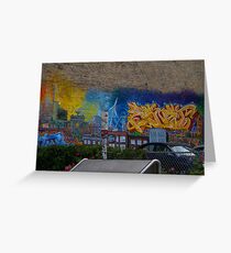 Urban Art... of the Toronto sky line Greeting Card