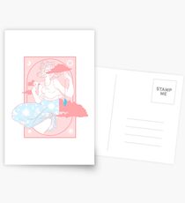 Pink Fortune Teller Postcards