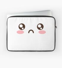 CUTE ANIME JAPANESE EMOJI/EMOTICON SAD FACE Laptop Sleeve