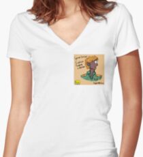 Captain Eugene Lassiter (Pattern) - Space Gazer | Giggle | Official Giggle Merch Women's Fitted V-Neck T-Shirt