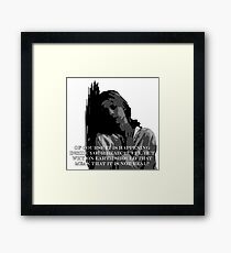Normal again ft. Dumbledore Framed Print