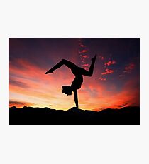 Yoga girl Photographic Print