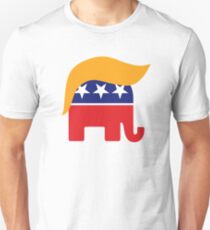 Donald Trump Hair GOP Elephant Logo ©TrumpCentral.org Unisex T-Shirt