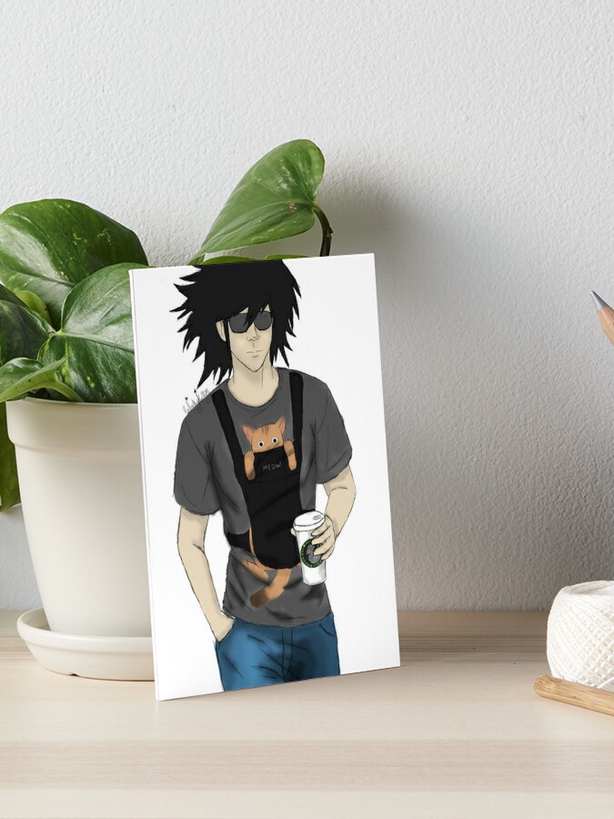 Messy Hair Don T Care Art Board Print By Unluckykitty41 Redbubble