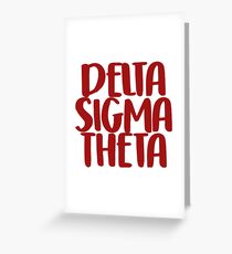 Delta Sigma Theta Greeting Cards | Redbubble