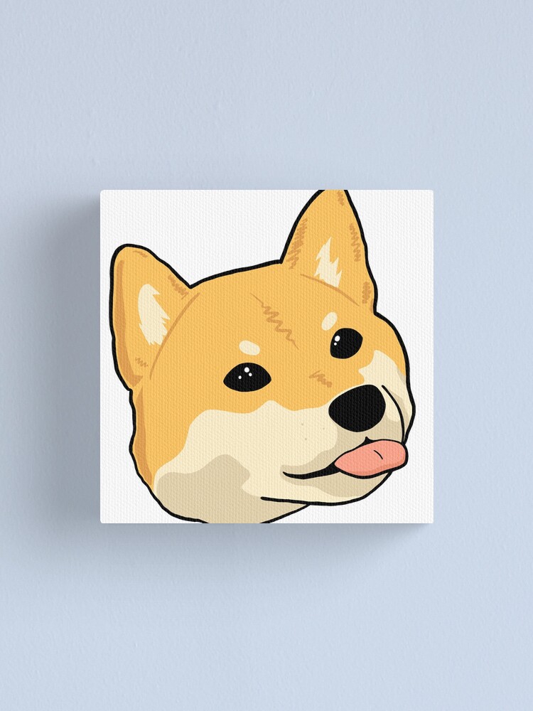 Shiba Inu Mlem Canvas Print