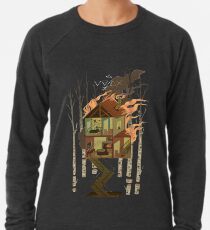 Haus in Flammen Leichtes Sweatshirt