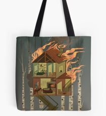 Bolsa de tela Casa en llamas