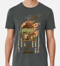 Camiseta premium para hombre Casa en llamas