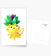 Pineapple cat Postcards