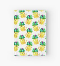 Pineapple cat Hardcover Journal