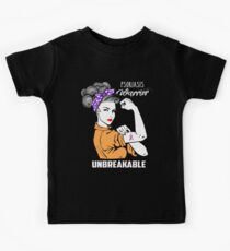 Psoriasis Warrior Unbreakable Awareness Kids Tee