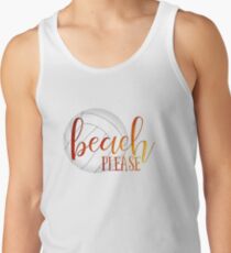Funny beach quote volleyball Tank Top