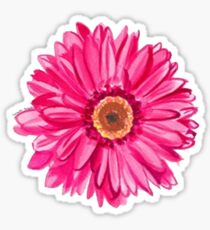 hot pink daisy Sticker