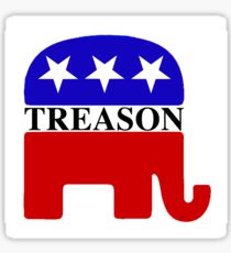 GOP Treason Elephant Sticker