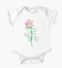 Body de manga corta para bebé Elegante Rose