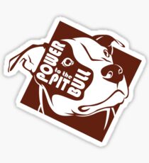 Power to the Pit Bull Sticker