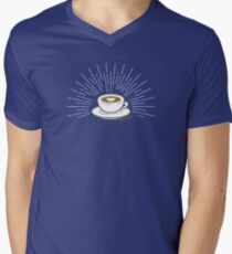 Latte Men's V-Neck T-Shirt