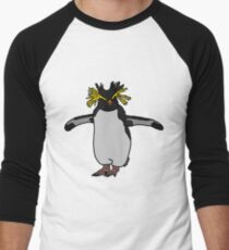 Northern Rockhopper Penguin Men's Baseball ¾ T-Shirt