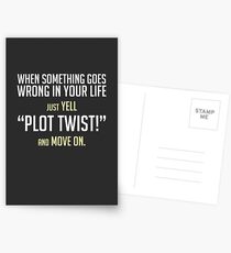 Just yell "Plot Twist!" cards, prints & posters by Zero Dean Postcards