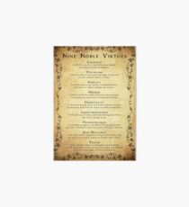 Nine Noble Virtues VERSION 2! Art Board