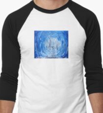 Deep Frozen Woods Original Painting Men's Baseball ¾ T-Shirt