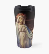 Graceful Virgin Mary Statue outside the Knights of Columbus in North Arlington, New Jersey Travel Mug