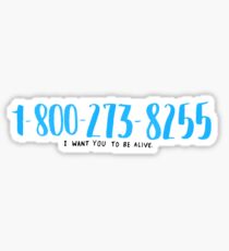 suicide hotline Sticker
