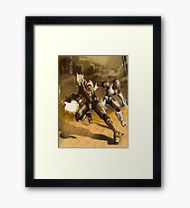 Spartan and Elite Halo Framed Print