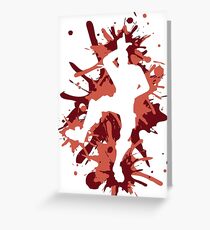 L Dance Move - Red Greeting Card