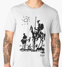 Pablo Picasso Don Quixote 1955 Artwork Shirt, Reproduction Men's Premium T-Shirt