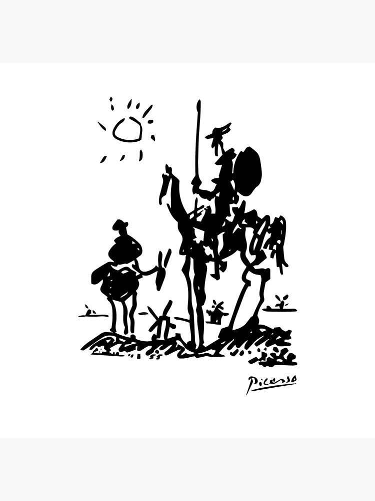 Pablo Picasso Don Quixote 1955 Artwork Shirt, Reproduction by clothorama