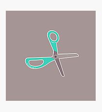 Green Scissors Photographic Print