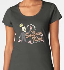 Abe Froman, Wurst-König von Chicago, Weinlese 1986 T-Shirt, ursprünglicher Retro- Entwurf Premium Rundhals-Shirt
