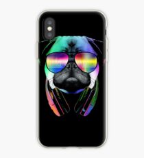 Vinilo o funda para iPhone Música Love Pug