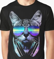 Musikliebhaber Katze Grafik T-Shirt