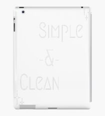 Simple and Clean iPad Case/Skin