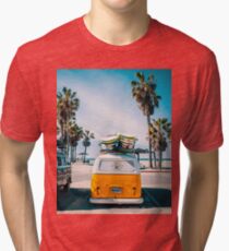 Camiseta de tejido mixto Combi van surf