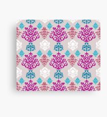 Multicoloured Damask Canvas Print